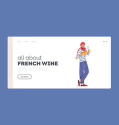 All About French Wine Landing Page Template