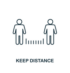 Keep Distance Icon Simple Element From New