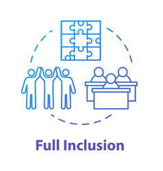 Full Inclusion Concept Icon Student Group