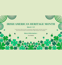 Irish American Heritage Month Banner Design