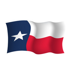 Texas State Waving Flag