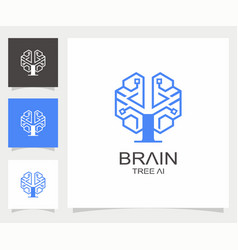 Logo Icon Tree Brain Ai