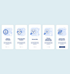 Procurement Process Flow Light Blue Onboarding