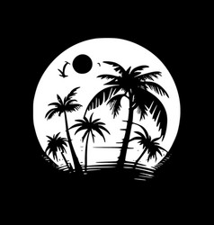 Tropical - Minimalist And Flat Logo