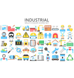 Industry Multi Color Icons Set