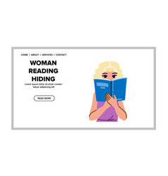 Person Woman Reading Hiding