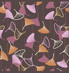 Falling Autumn Ginkgo Leaves Graphic