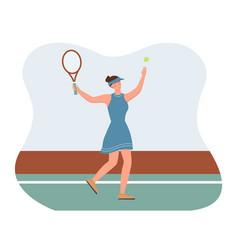 Girl Playing Tennis