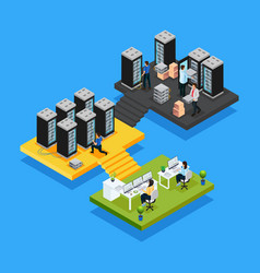 Isometric Data Center Concept