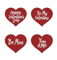 Valentine day hand drawn love typography doodle Vector Image