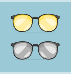 Flat Sun Glasses Icon Isolated