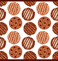 Chocolate Cookies Pattern Seamless