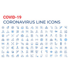 Coronavirus Covid-19 Pandemic Related Icons Set