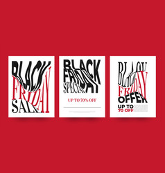 Creative Black Friday Sale Banner Or Poster Set