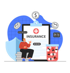 Man With Medical Insurance Concept