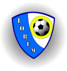 Abstract Blue Logo Of The Football Team