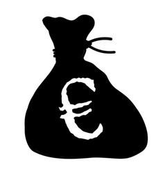 Bag Of Euros Isolated