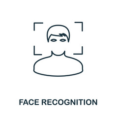 Face Recognition Icon Simple Element From