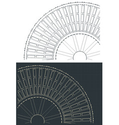 Vertical Onveyor Drawings Close Up