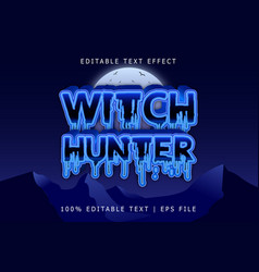 Witch Hunter Editable Text Effect 3 Dimension