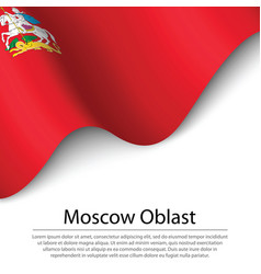 Waving Flag Of Moscow Oblast Is A Region