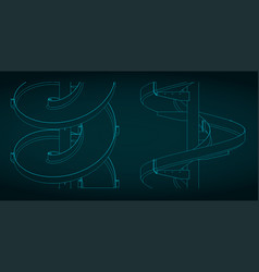 Vertical Conveyor Isometric Drawings