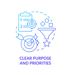 Clear Purpose And Priorities Blue Gradient