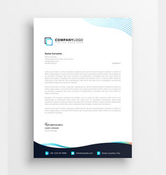 Gradient Medical Letterhead Template Blue Elegant