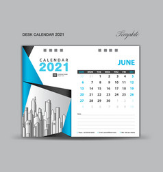 June 2021 Template Desk Calender 2021