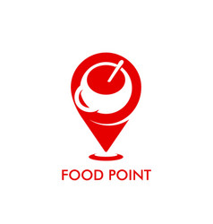 Restaurant Food Point Icon Map Pointer Symbol