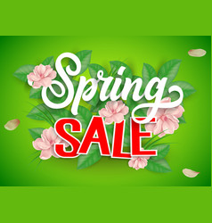 Spring Sale Lettering And Flowers