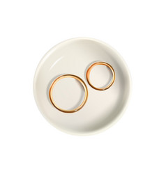 Wedding Rings Plate Composition