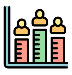 Data Population Icon Flat