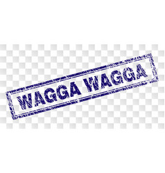 Grunge Wagga Rectangle Stamp