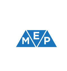 Emp Triangle Shape Logo Design On White