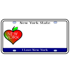 New York State License Plate