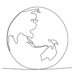 Continuous Line Globe