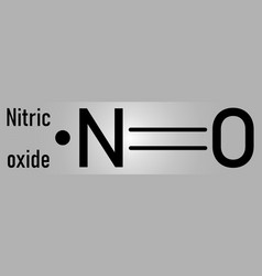 Nitric Oxide Molecule Skeletal Formula