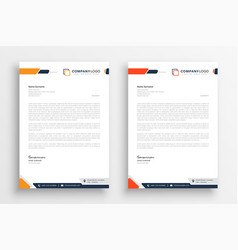 Professional Business Letterhead Template Modern