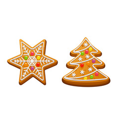 Gingerbread Star And Christmas Tree