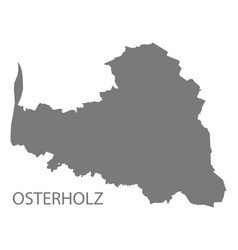 Osterholz Grey County Map Lower Saxony Germany