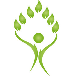 Person Leaves Massage Naturopath Logo