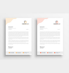 Modern Business Letterhead Template Design