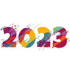 New Year 2023 Sign Design Element Or Greeting Card