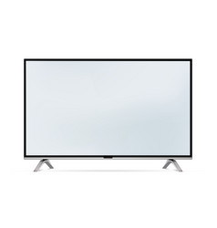 Smart Tv Led Screen Mockup Isolated On White