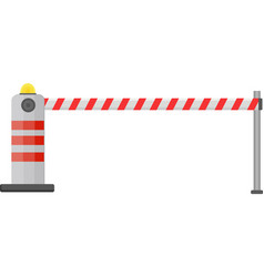 Mechanic Stop Barrier On A White Background