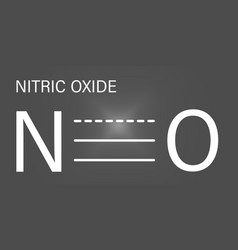 Nitric Oxide Molecule Skeletal Formula