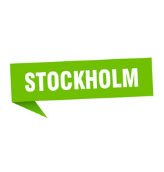 Stockholm Sticker Green Signpost