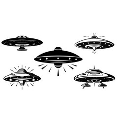 Ufo Spaceship Silhouette