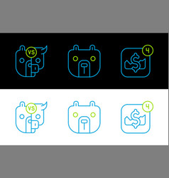 Set Line Mobile Stock Trading Bull And Bear